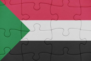 sudan ulusal bayrağı ile bulmaca.