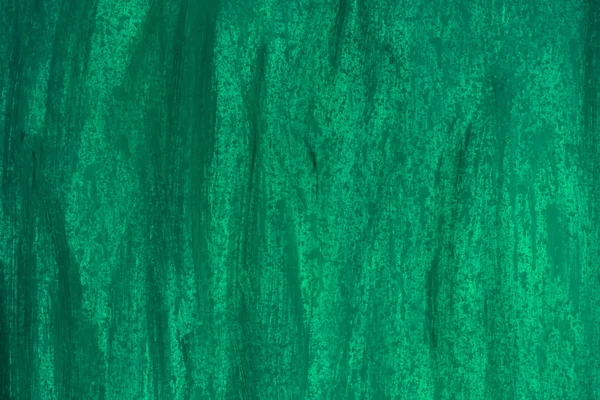 Groene Achtergrond Ingevet Met Borstels Muur Textuur — Stockfoto