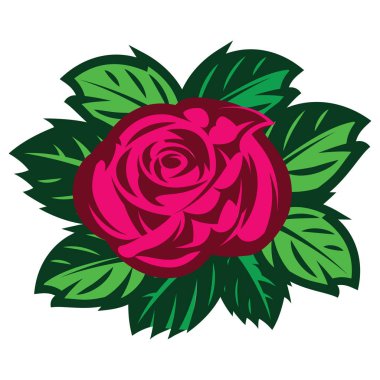 Vektör renk desen tasarım gül desenli