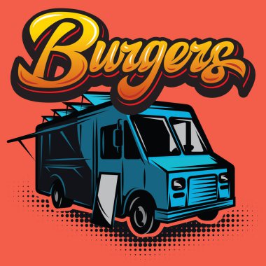 İyi Burger araba. Fast food kamyon.