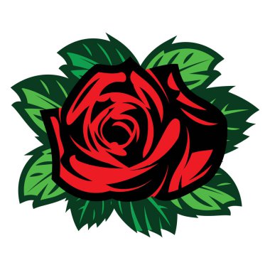 Vektör renk desen tasarım gül desenli