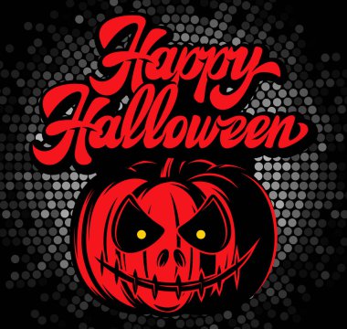 Mutlu cadılar bayramı için Vektör şık renk parti afişi