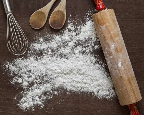 Kitchen Utensils And Flour