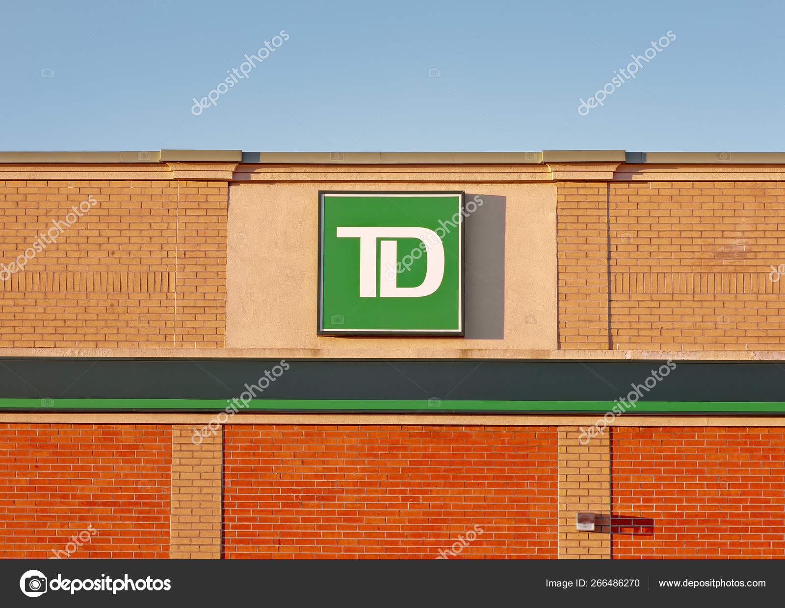 Td Bank Branch Exterior Stock Editorial Photo C Kevinbrine 266486270