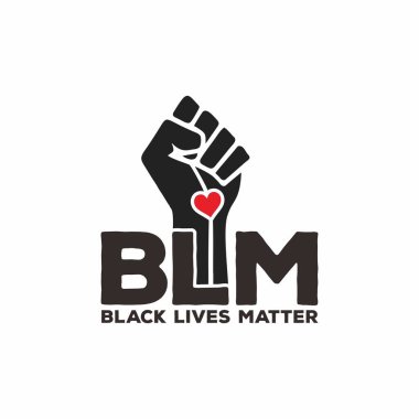 Siyah hayatlar modern logo, bayrak, tasarım konsepti, işaret