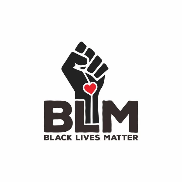 Black Lives Matter Modern Logo Banner Design Concept Sign — Stock Vector