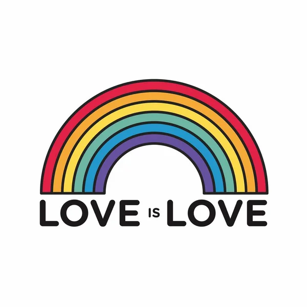 Aşk aşk gökkuşağı lgbt sembolüdür. Renkli.