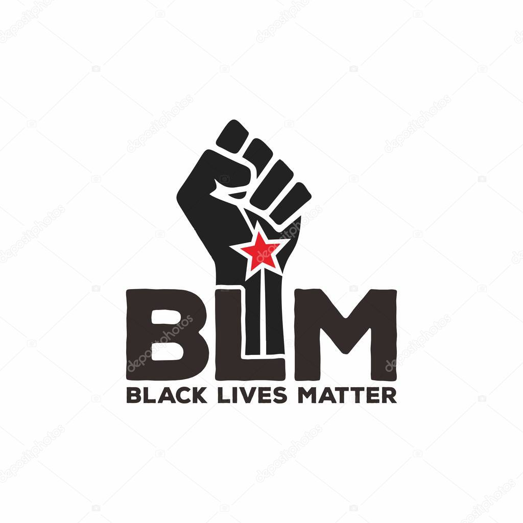 Black lives matter modern logo, banner, design concept, sign
