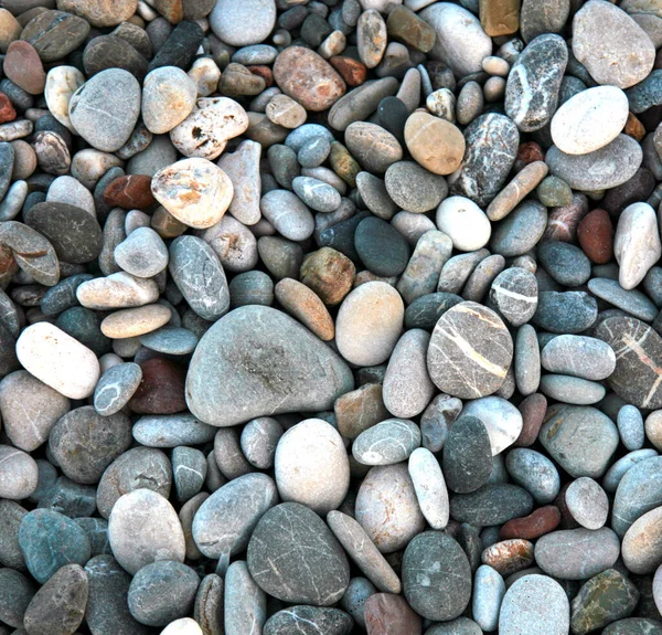 Soyut Arkaplan Dokusu Deniz Sahilinde Renkli Çakıl Taşları — Stok fotoğraf