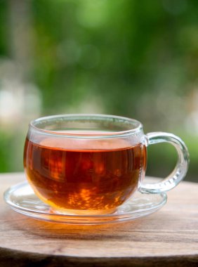 Sağlıklı kafeinsiz amber ve pancar suyu.