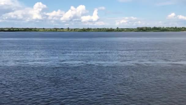 Río Volga Soleado Día Verano Nizhny Novgorod — Vídeos de Stock