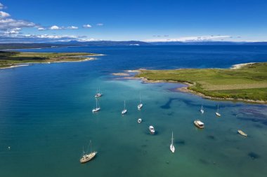 Kuje lagünün havadan çekilmiş fotoğrafı