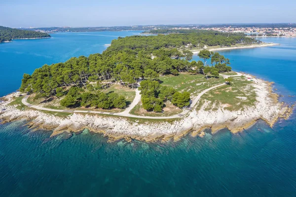 Una vista aérea de Medulin, Istria, Croacia — Foto de Stock