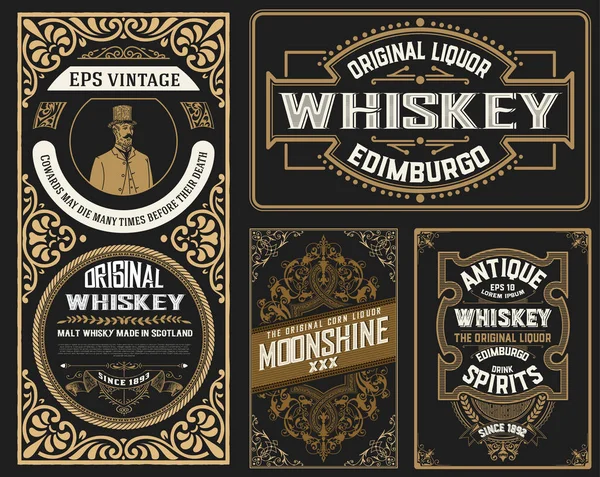 Réglez Les Labos Whisky Vecteur Stratifié — Image vectorielle