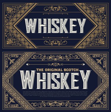 Ambalaj için iki etiket kümesi