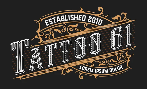 Vintage şablonu ile çiçek öğeleri