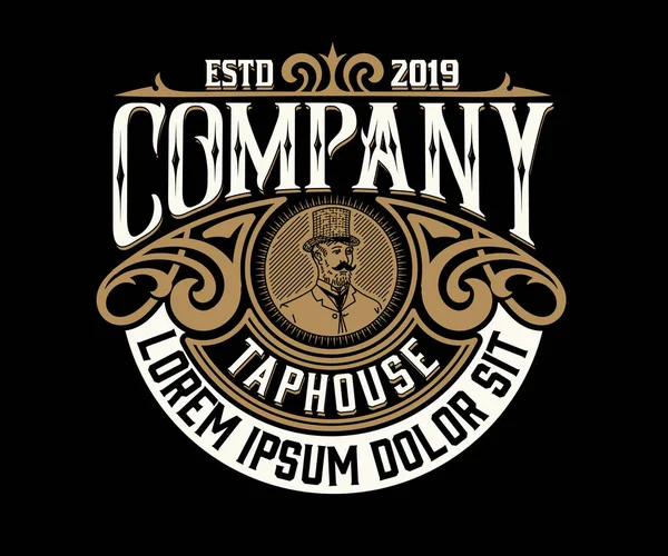 Vintage logosu. Vektör katmanlı