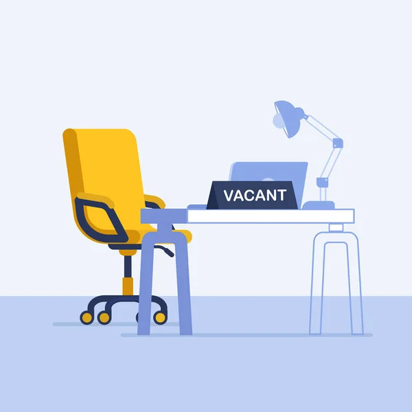 Recruit Vacancy Hiring Modern Office Concept — Stock Vector