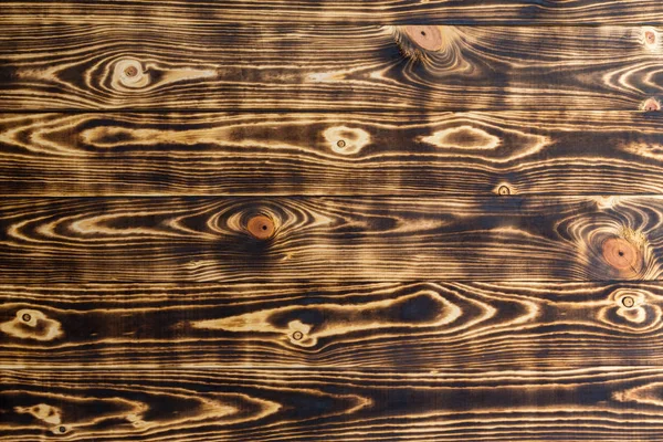 Full Frame Dark Brown Wooden Background Knags — Stock Photo, Image