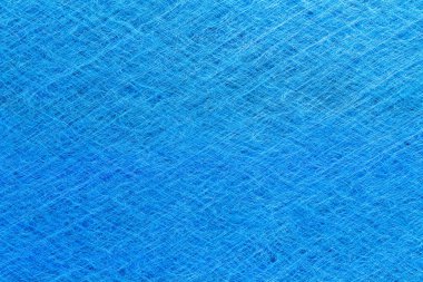 Temiz mavi dinamik polarize edilmiş hava mikrofiber filtresi tam kare görünümü kadar yakın hava toz parçacıkları yakalamak için bir elektrostatik yükü taşıyan dokuma elyaflar ile