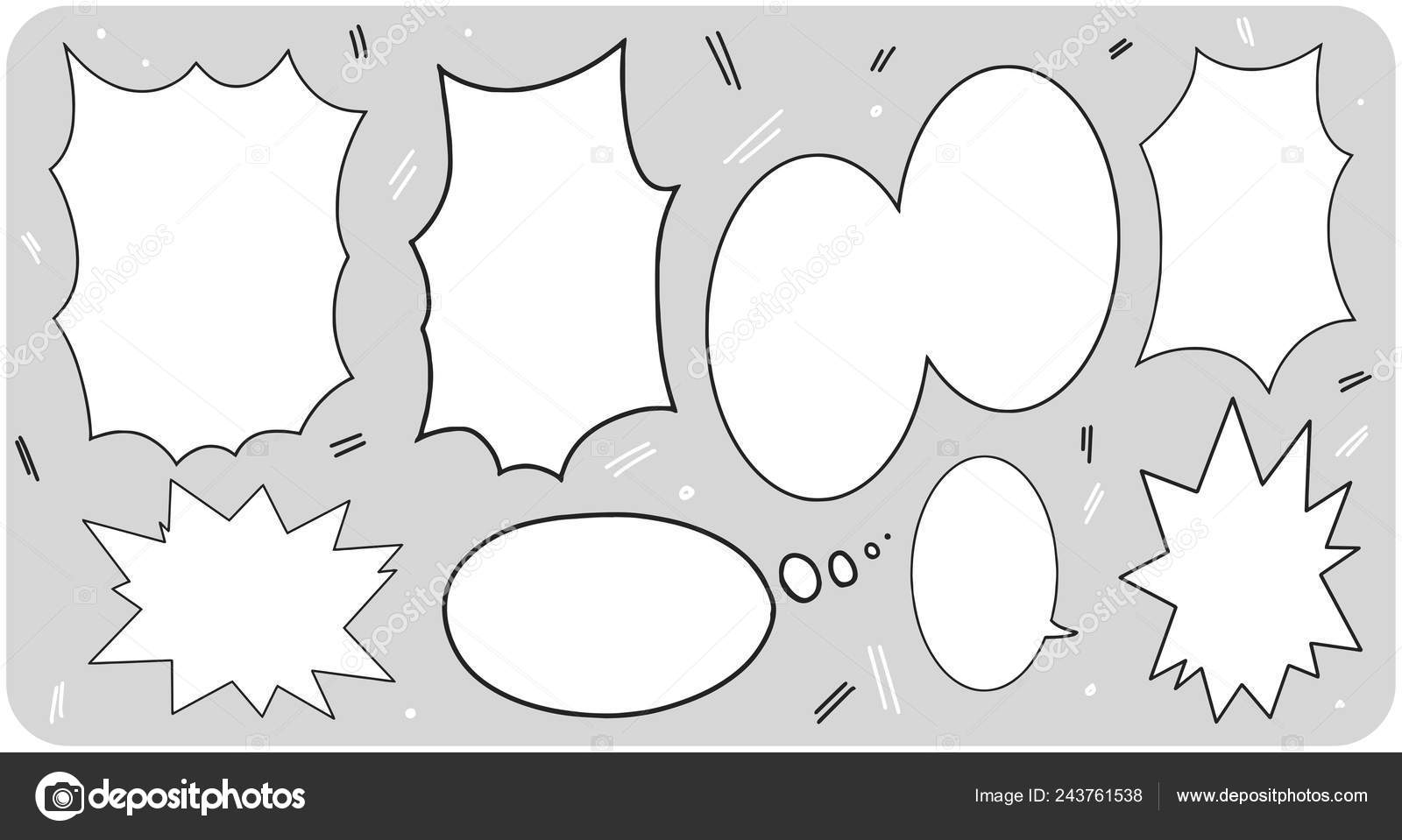 Set Manga Comic Style Chat Boxes Bubbles Black White Vector Image By C Robzs Vector Stock Set Manga Comic Style Chat Boxes Bubbles Black White Vector Image By C Robzs Vector Stock