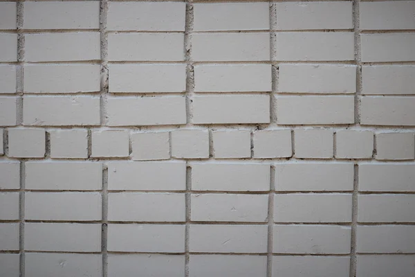 Белая кирпичная стена . — стоковое фото