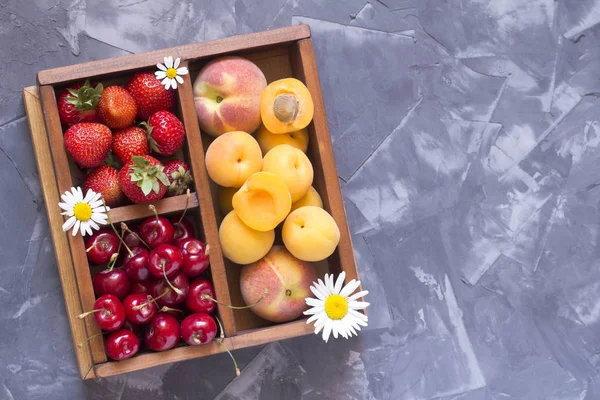Çilek, tatlı kiraz ve kayısı mezarda