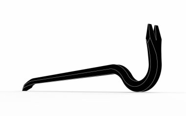 beyaz izole levye 3D çizimi