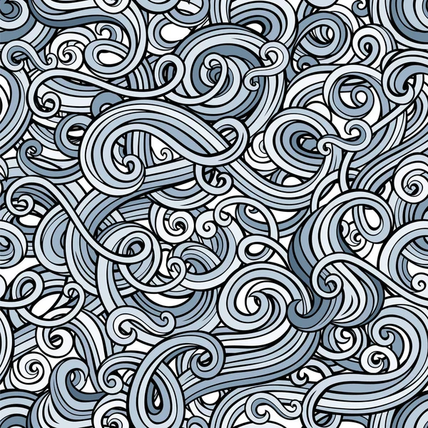 Dekorative Doodle abstrakte lockige nahtlose Muster — Stockfoto