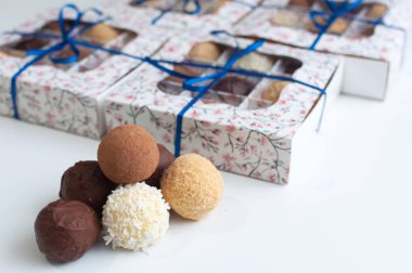 Kakao Farklı Çikolata lı Truffles
