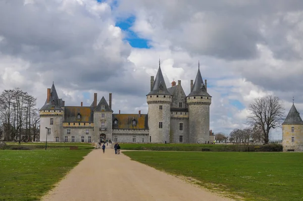 Gran Vista Sobre Castillo Sully Sur Loire —  Fotos de Stock