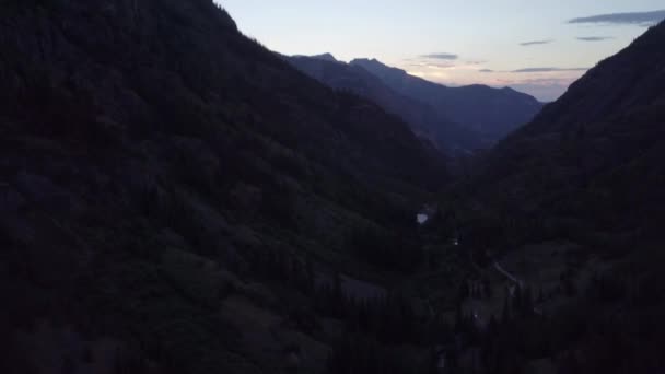 Vista Del Ojo Million Dollar Highway Colorado Birds Después Del — Vídeo de stock