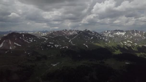 Engineer Pass Tampilan Dari Puncak Engineer Mountain — Stok Video