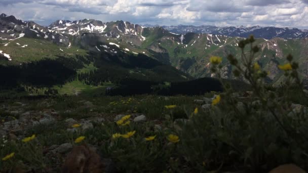 Engineer Pass View Rop Engineer Mountain — Stock Video