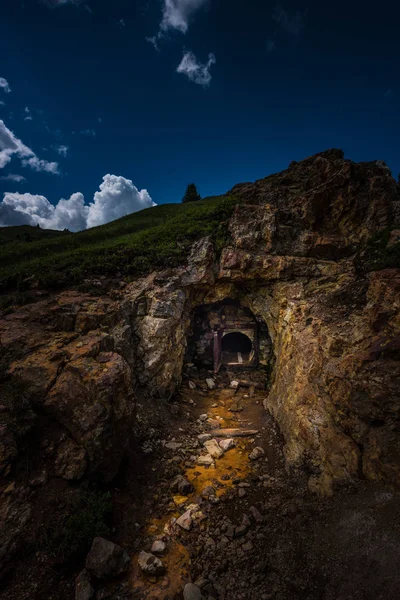 Entrée Mine Abandonnée Colorado Mountains Près Ouray — Photo