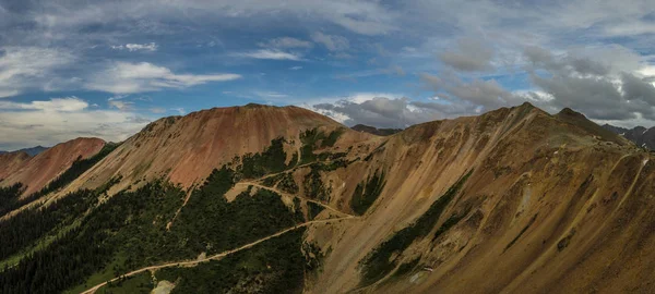 Corkscrew Gulch Pass Red Mountain Geen Colorado — Stockfoto