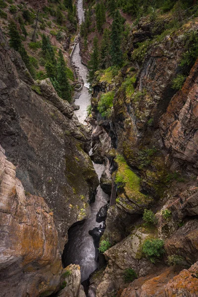 Ouray Box Canyon Vodopád — Stock fotografie