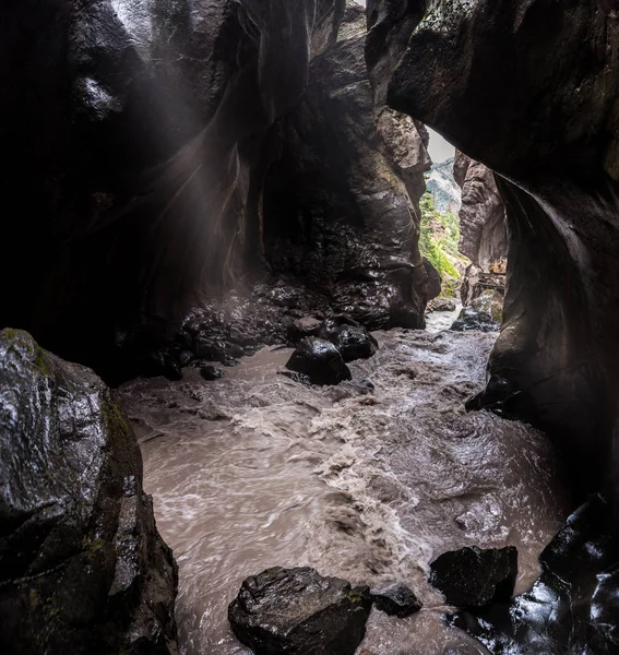 Cascada Del Cañón Nuestra Caja Uray — Foto de Stock