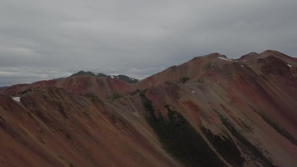 Corkscrew Gulch Pass Red Mountain Colorado Antenn — Stockvideo