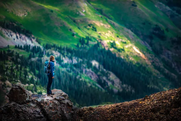 California Pass Como Gölü Poughkeepsie Gulch Doğru Üzerinden Görüntülemek — Stok fotoğraf