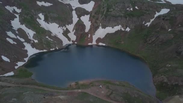 Lake Como Colorado Poughkeepsie Pass San Juan Mountains Engineer Pass — Vídeos de Stock