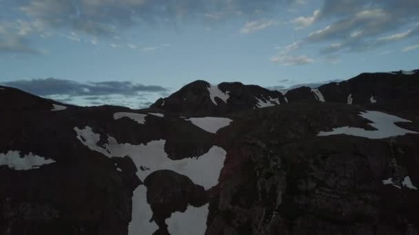 Langzame Vlucht Sneeuw Bedekt San Juan Mountains Colorado Usa — Stockvideo