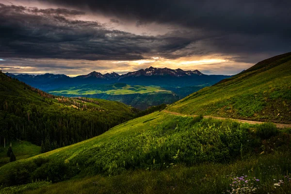 Poslední Dolar Silnici Colorado Scenic Drive San Juan Hory — Stock fotografie