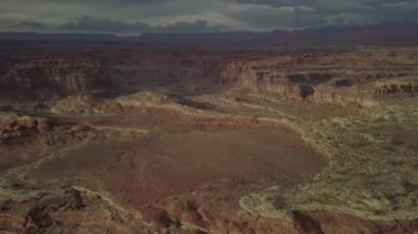 İğneler bölge Colorado Nehri yakınında döngü Batı ve Doğu iğneler ilçe Canyonlands Utah ABD Hava