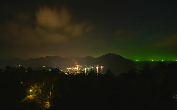 Ko Phi Phi Ver punto por la noche Tailandia — Foto de Stock