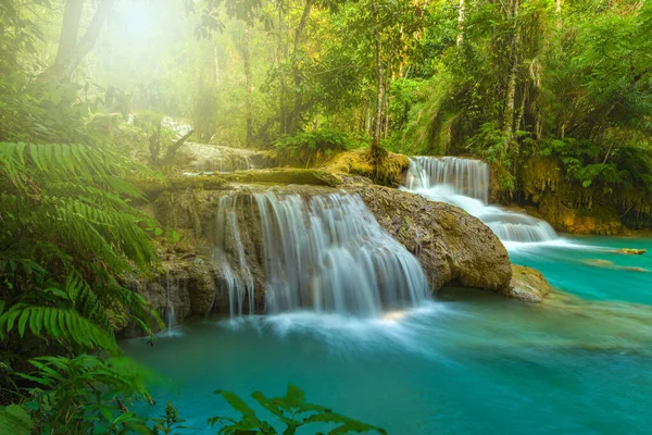 Tat Kuang Cachoeiras Luang Prabang Norte Laos — Fotografia de Stock