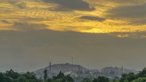 Période Haute Qualité Parc Industriel Avec Des Usines Des Usines — Video