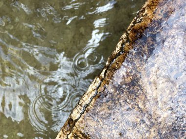 su dokusu, yağmur damlaları, makro