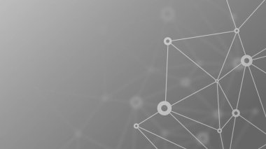 Soyut fütüristik kripto blockchain. Beyaz noktalar ve üçgen şekiller. Modern dijital teknoloji kavramı doku başlık sayfası veya web tasarımı için