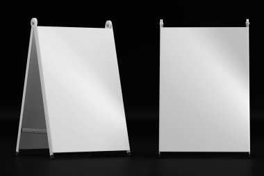 3D çizim render beyaz bilgi işareti üzerinde siyah bir ba